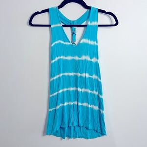 Y2K Vintage • Tye Dye Racerback Tank w/ metal backing detail